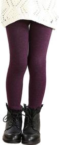 img 2 attached to 👧 Weigou Leggings: Thermal Stretchy Girls' Clothing in Sizes 100-130cm