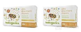 img 3 attached to 👶 Babyganics Newborn Ultra Absorbent Diapers - 2 Packs of 32 Count