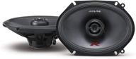 enhance your car audio experience with alpine r-series 6 🚗 x 8 inch 300 watt component 2-way car speakers, pair r-s68 логотип