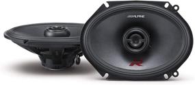 img 4 attached to Enhance Your Car Audio Experience with Alpine R-Series 6 🚗 x 8 Inch 300 Watt Component 2-Way Car Speakers, Pair R-S68