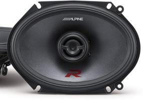 img 2 attached to Enhance Your Car Audio Experience with Alpine R-Series 6 🚗 x 8 Inch 300 Watt Component 2-Way Car Speakers, Pair R-S68