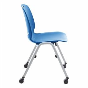 img 2 attached to Set Of 4 Blue Learniture Academic Mobile Stack Chairs For Efficient Classroom Seating