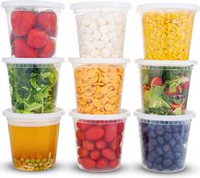 img 4 attached to 30 Sets Of DuraHome 24Oz Deli Containers With Lids - BPA-Free And Leakproof Food Storage Cups For Takeout And Meal Prepping