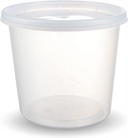 img 3 attached to 30 Sets Of DuraHome 24Oz Deli Containers With Lids - BPA-Free And Leakproof Food Storage Cups For Takeout And Meal Prepping