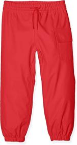 img 1 attached to Hatley Childrens Splash Pants Classic Girls' Clothing : Pants & Capris