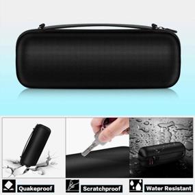 img 1 attached to Case Compatible With JBL Charge 3 / For JBL Pulse 4 Waterproof Portable Bluetooth Speaker. Fits USB Cable And Charger Adapter (Speaker Is Not Include)