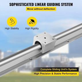 img 1 attached to Happybuy 2PCS Linear Rail 0.78-47 Inch, Linear Bearings And Rails With 4PCS SBR20UU Bearing Block, Linear Motion Slide Rails For DIY CNC Routers Lathes Mills, Linear Slide Kit Fit X Y Z Axis