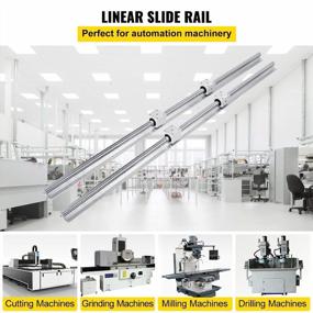 img 3 attached to Happybuy 2PCS Linear Rail 0.78-47 Inch, Linear Bearings And Rails With 4PCS SBR20UU Bearing Block, Linear Motion Slide Rails For DIY CNC Routers Lathes Mills, Linear Slide Kit Fit X Y Z Axis