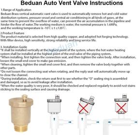 img 1 attached to Beduan 10500 VE Automatic Release Bleeder Replacement Parts