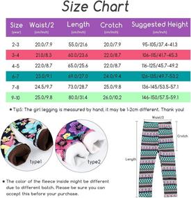 img 2 attached to 🌟 BOOPH Winter Fleece Leggings for Girls - Bohemian Clothing via Leggings