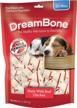 dreambone mini chew, treat your dog to a chew made with real meat and vegetables logo