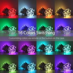 img 3 attached to 🎉 Enhance Your Celebrations with 66ft 200LEDs Fairy Lights - Remote Controlled Multi Color Changing String Lights for Christmas Decorations, Bedroom, Parties, and More!