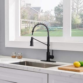 img 3 attached to Upgrade Your Kitchen With Friho'S Dual-Function Matte Black Faucet