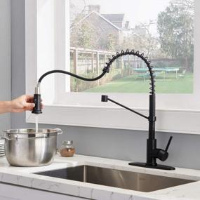 img 1 attached to Upgrade Your Kitchen With Friho'S Dual-Function Matte Black Faucet