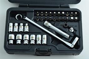 img 3 attached to Omega Pro Go-Through Socket Set and Wrench - 1/2 Inch Drive with Flexible Ratchet - 34 Pieces in Molded Case for Effortless Organization