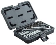 omega pro go-through socket set and wrench - 1/2 inch drive with flexible ratchet - 34 pieces in molded case for effortless organization логотип