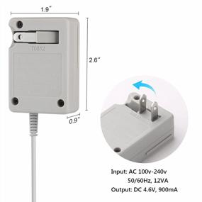img 1 attached to 3DS Charger Power Adapter - Replacement For Nintendo 2/3DS XL 100-240V Wall Plug AC