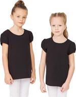 👕 goxu toddler crewneck sleeve everyday girl's tops, tees & blouses logo