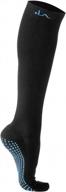 15-20mmhg graduated compression socks with non-slip grips for safety - perfect for women & men! логотип