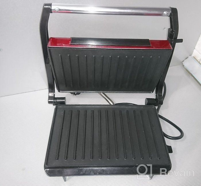 img 2 attached to Sandwich maker Kitfort KT-1609 Panini Maker, red review by Dorota Masiewicz ᠌