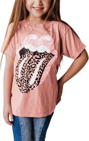 img 4 attached to Printed Toddler Summer Sleeve Clothes Girls' Clothing at Tops, Tees & Blouses