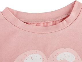 img 2 attached to Printed Toddler Summer Sleeve Clothes Girls' Clothing at Tops, Tees & Blouses