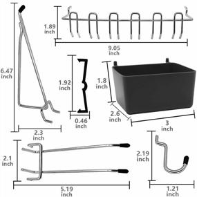img 2 attached to 170-Piece Pegboard Hook Kit With Metal Hooks, Bins, And Locks For Ultimate Tool Organization