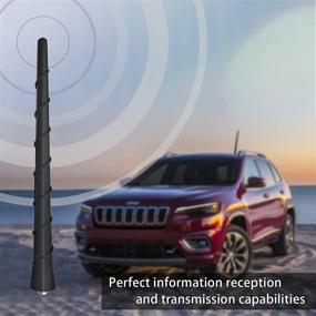 img 3 attached to 🚗 High Performance 7 3/4 Inch Antenna for Jeep Cherokee Grand Cherokee Liberty Compass Dodge Journey Avenger Durango Dart Nitro Chrysler 200 - OEM Replacement 5091100AA 68297936AA 5091100AB