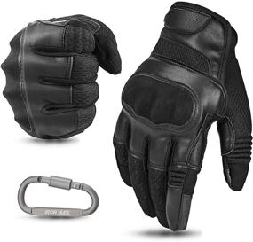 img 4 attached to 🧤 Black XX-Large Motorcycle Summer Gloves for Men and Women - Touchscreen Riding Gloves with Knuckle Protection for Powersport