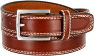 genuine leather casual dress belt - made in italy, 1-1/8" (30mm) wide, multi-style options logo