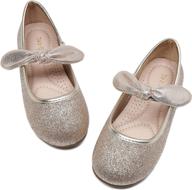 deerbunny toddler little princess glitter girls' shoes : flats логотип