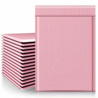 fuxury padded bubble mailers - 25 упаковок больших водонепроницаемых почтовых конвертов светло-розового цвета # 5 идеально подходит для упаковки и рассылки малого бизнеса логотип