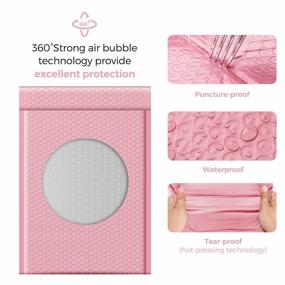 img 2 attached to Fuxury Padded Bubble Mailers - 25 Pack Large Waterproof Shipping Envelopes In Light Pink#5 Ideal For Small Business Packaging And Mailing Needs