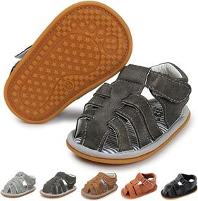 img 4 attached to TIMATEGO Sandals Outdoor Athletic Toddler Boys' Shoes ~ Sandals