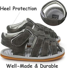 img 1 attached to TIMATEGO Sandals Outdoor Athletic Toddler Boys' Shoes ~ Sandals