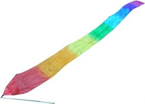 img 4 attached to Winged Sirenny Silk Ribbon Dancer Wand - A Versatile Tool For Juggling, Worship And Performance