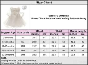 img 3 attached to 👶 3-Piece Baby Girl Formal Dress Set for Christening and Baptism Gowns