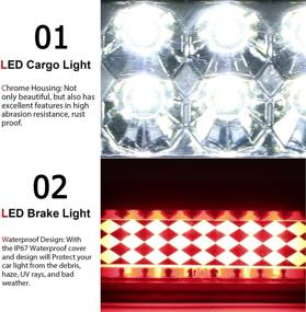 img 2 attached to 🚦 Tresound 3rd Third Brake Cargo Light - Clear Lens LED High Mount Stop Light for 1999-2007 Chevy Chevrolet Silverado GMC Sierra HD Classic 1500 2500 3500