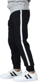 img 4 attached to BASELE Fashion Sweatpants Athletic Drawstring Boys' Clothing : Pants