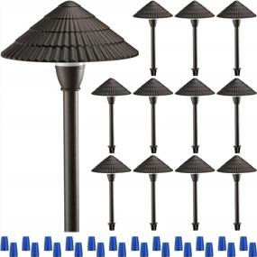 img 4 attached to Illuminate Your Outdoor Space With 12-Pack Of LEONLITE Low Voltage Landscape Lights - Waterproof And Energy-Efficient 3000K Warm White LED Lights!