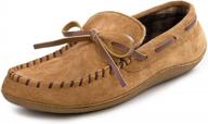 classy and comfortable: rockdove men's pierside faux leather moccasin logo