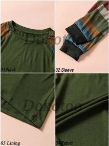 img 1 attached to Dokotoo Casual Sleeve Pullover Lightweight Girls' Clothing and Tops, Tees & Blouses