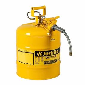 img 3 attached to Justrite AccuFlow 7250220 Type II Galvanized Steel Safety Can With 5/8&#34