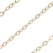 beadaholique gold filled delicate flat cable chain, 1.5mm, unfinished, by the foot logo