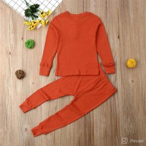 img 2 attached to Cozy and Adorable Toddler Snug-fit Pajamas - Long 👶 Sleeves, 2-Piece Sleepwear Set for Boys and Girls Underwear in Spring