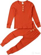 cozy and adorable toddler snug-fit pajamas - long 👶 sleeves, 2-piece sleepwear set for boys and girls underwear in spring logo