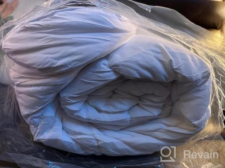 img 1 attached to Sleep In Comfort: GRT Bamboo Mattress Topper Queen Size With Extra Thick Quilted Fitted Cover And 3D Snow Down Alternative Filling review by Jermaine Munajj