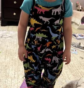 img 5 attached to Юси Детский комбинезон-игрофор: Ромпер в стиле динозавра для девочек - Стильная одежда для детей