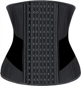 img 4 attached to Transform Your Look With KIMIKAL Women'S Long Torso Waist Trainer Corset Belt: Optimal Sports Shapewear For Tummy Control And Streamlined Figure