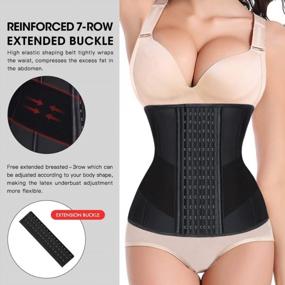 img 3 attached to Transform Your Look With KIMIKAL Women'S Long Torso Waist Trainer Corset Belt: Optimal Sports Shapewear For Tummy Control And Streamlined Figure